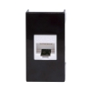 Розетка RJ-45 кат.5E,Viva,1 мод.,черн